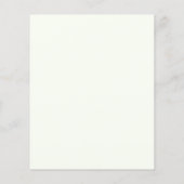 Papier Eucalyptus de tournesol Invitations Fêtes des mari (Dos)