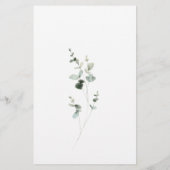 Papier Eucalyptus Devine Le Jeu De Fête des mariées Robe (Dos)