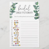 Papier Eucalyptus - douche nuptiale émoticône jeu (Devant)