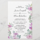 Papier Eucalyptus Eucalyptus Pink Wedding Invitation Budg (Devant)