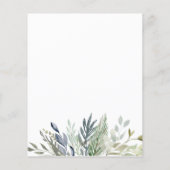 Papier Eucalyptus Faire-part de mariage Budget Vert (Dos)