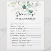 Papier Eucalyptus Fête des mariées Qu'est-ce que la chamb (Devant)