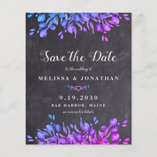 Papier Eucalyptus Foliage Ardoise QR Code Enregistrer La (Devant)