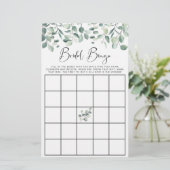 Papier Eucalyptus Green Bridal Bingo Shower Jeu (Debout devant)