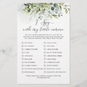 Papier Eucalyptus j'espionne avec mon appareil photo mari (Devant)