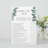 Papier Eucalyptus - Jeu de douche sous ou sur la nuptiale (Debout devant)