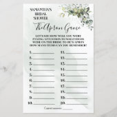 Papier Eucalyptus La douche nuptiale d'Apron jeu bilingue (Devant)