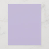 Papier Eucalyptus lavender baby shower invitation budgéta (Dos)