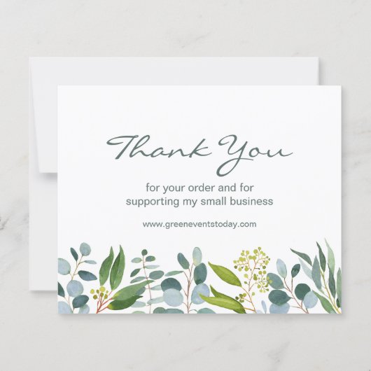 Papier Eucalyptus Merci de verdure (Dos)