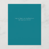 Papier Eucalyptus moderne Mariage bleu rose (Dos)