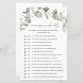 Papier Eucalyptus Mommy ou Daddy Jeu (Devant / Derrière)