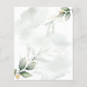 Papier Eucalyptus or budget moderne mariage élégant (Dos)