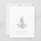 Papier Eucalyptus or faire-part de mariage (Dos)