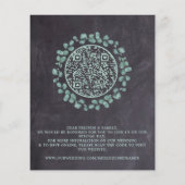 Papier Eucalyptus Photo Greenery QR Code Mariage Invitati (Dos)
