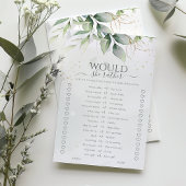 Papier Eucalyptus préférerait-elle le jeu de Fête des mar