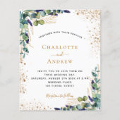 Papier Eucalyptus QR code RSVP budget faire-part de maria (Devant)