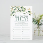 Papier Eucalyptus Quel Âge Avaient-Ils Été Fête des marié (Debout devant)
