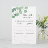 Papier Eucalyptus Quel âge avaient-ils la mariée (Debout devant)