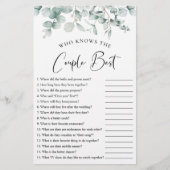 Papier Eucalyptus qui connaît le couple meilleur jeu de d (Devant)