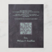 Papier Eucalyptus Rustic QR Code Mariage Enregistrer La D (Dos)