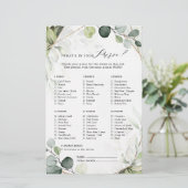 Papier Eucalyptus Sage Fête des mariées de verdure Jeu (Debout devant)