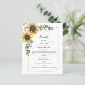 Papier Eucalyptus Sunflower - fiche Mariage (Debout devant)