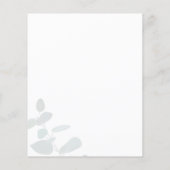 Papier Eucalyptus Verdure Fête des mariées succulente (Dos)