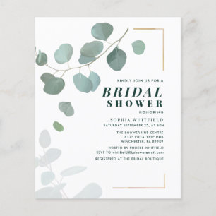 Papier Eucalyptus Verdure Fête des mariées succulente