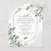 Papier Eucalyptus Verdure Mariage Vow Renouvellement Invi (Devant)