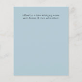 Papier Eucalyptus vert DUSTYBLUE ROSE BUDGET Mariage (Dos)
