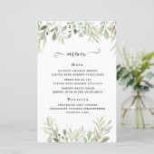 Papier Eucalyptus Vert Mariage simple (Debout devant)