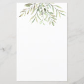 Papier Eucalyptus Vert Mariage simple (Dos)