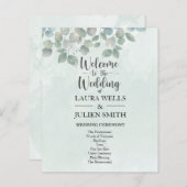 Papier Eucalyptus vert sauge (Devant / Derrière)