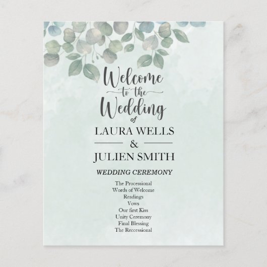 Papier Eucalyptus vert sauge (Devant)