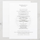 Papier Eulologie officielle païenne personnalisée (Devant / Derrière)