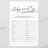 Papier EVERLEIGH Jeu de mots mêlés pour bébé (Devant)