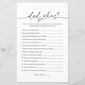 Papier EVERLEIGH Papa plaisante Baby shower Jeu (Devant)