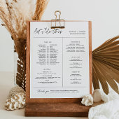 Papier EVERLEIGH Wedding Party Timeline & Info