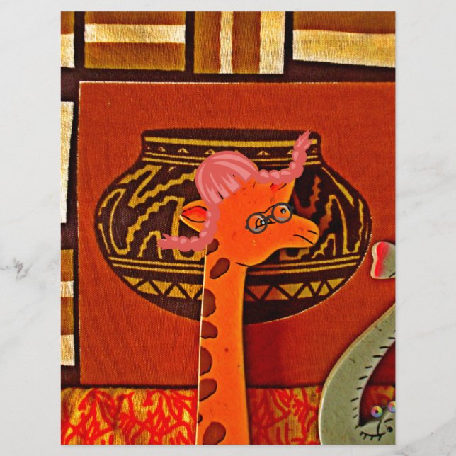 Papier Explorez African Wonder : Giraffe Art in Marvin Ca (Devant)