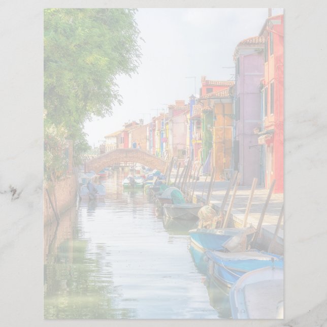 Papier Explorez le charme vibrant de Burano (Devant)