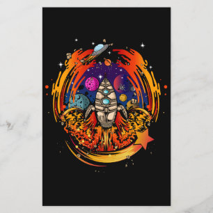Papier Exploser le vaisseau spatial