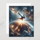 Papier Explosion de rupture galactique dans l'espace prof (Devant / Derrière)