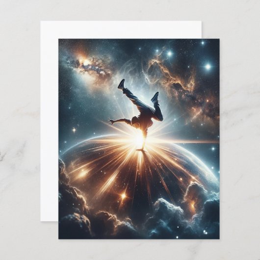 Papier Explosion de rupture galactique dans l'espace prof (Devant / Derrière)