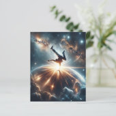 Papier Explosion de rupture galactique dans l'espace prof (Debout devant)