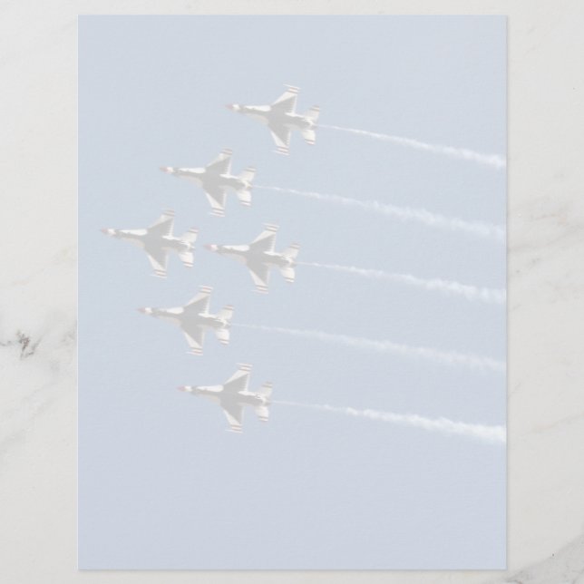 Papier F-16 Formation de Delta Thunderbirds (Devant)