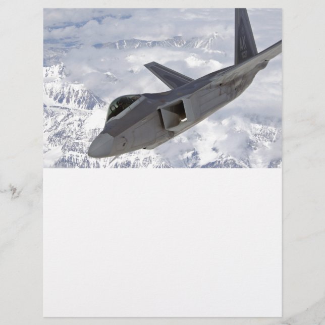 Papier F-22 Raptor-Elmendorf AFB (Devant)
