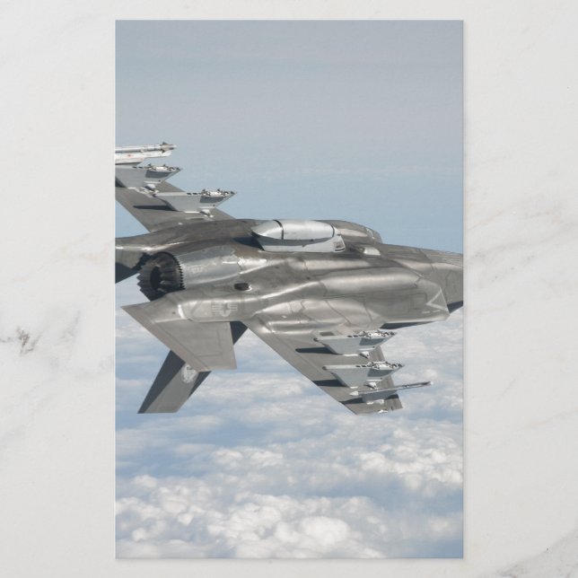 Papier F-35 foudre II (Devant)