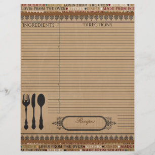 Papier Fabriqué à partir de l'insertion de la recette Scr