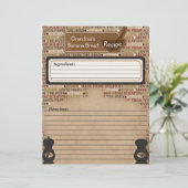 Papier Fabriqué à partir du jeu de recettes de hachage co (Debout devant)