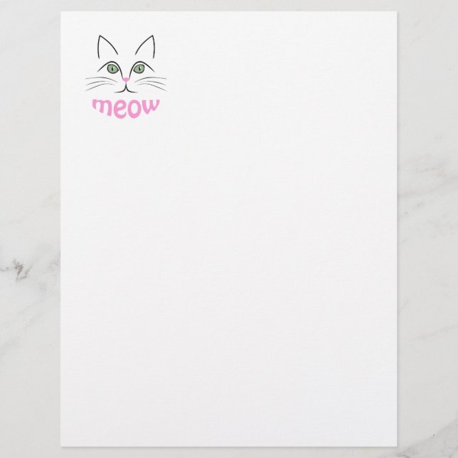 Papier Face de chat (Devant)